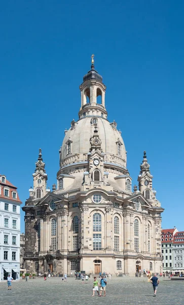 Dresde Allemagne Juillet 2019 Eglise Notre Dame Dresde Allemagne Journée — Photo