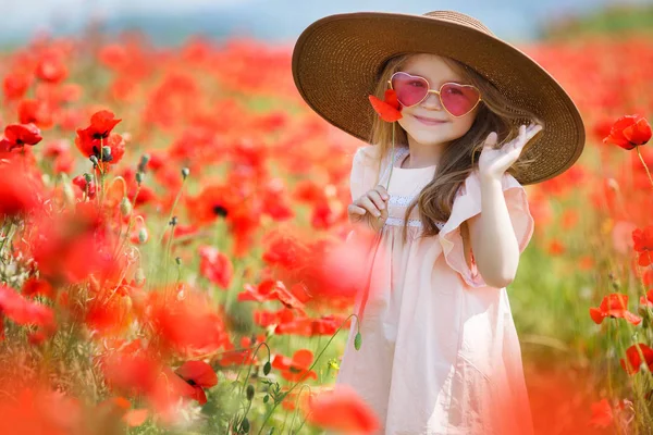 Nice Little Girl Long Curly Hair Dressed White Sleeveless Dress — Stock Photo, Image