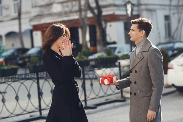 Vacaciones Eventos Regalo Para Mujer Que Amaba Pareja Enamorada Pareja —  Fotos de Stock