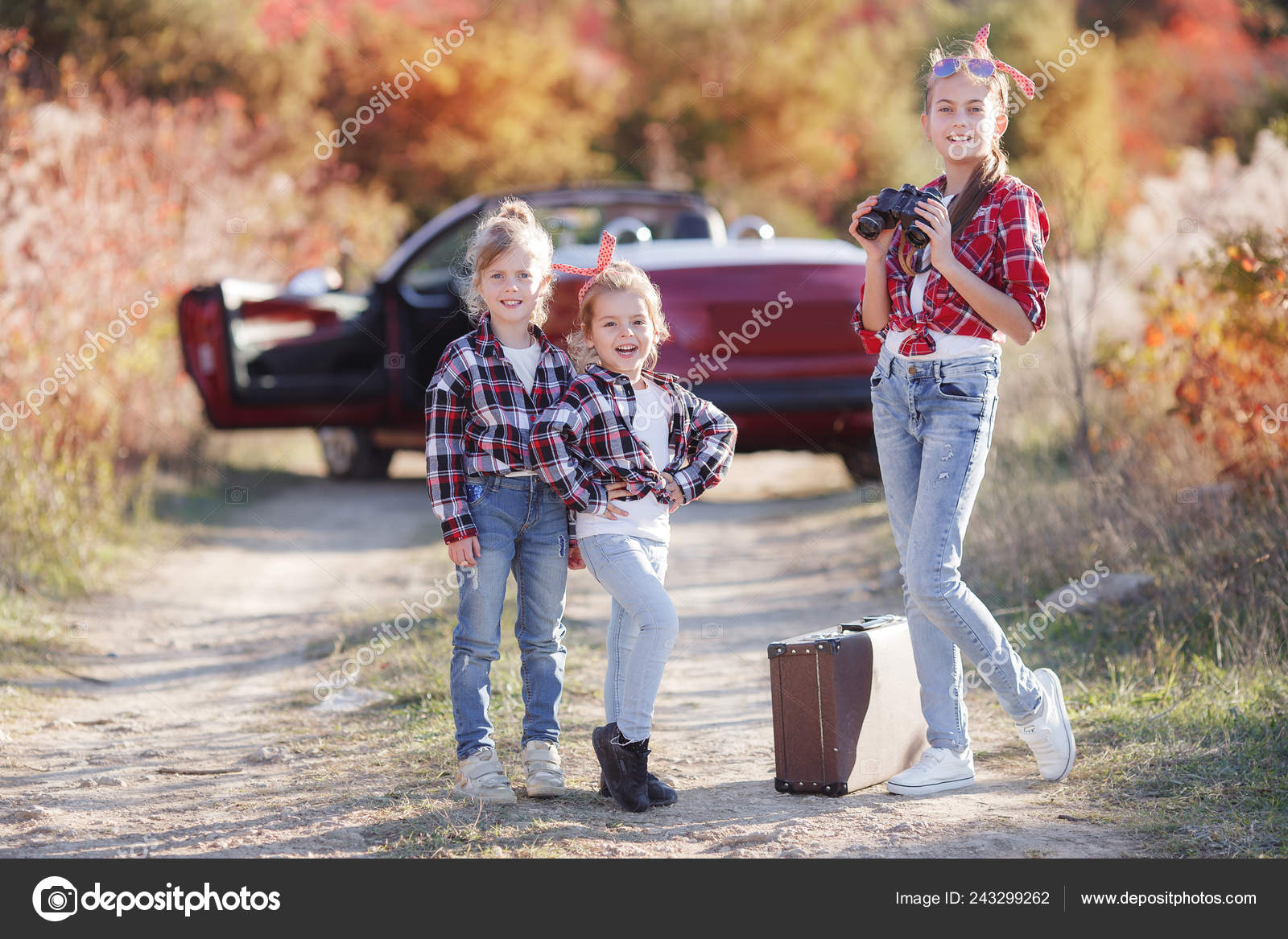 Three Sisters Camping Hiking Sunny Summer Forest Kids Hike Alps