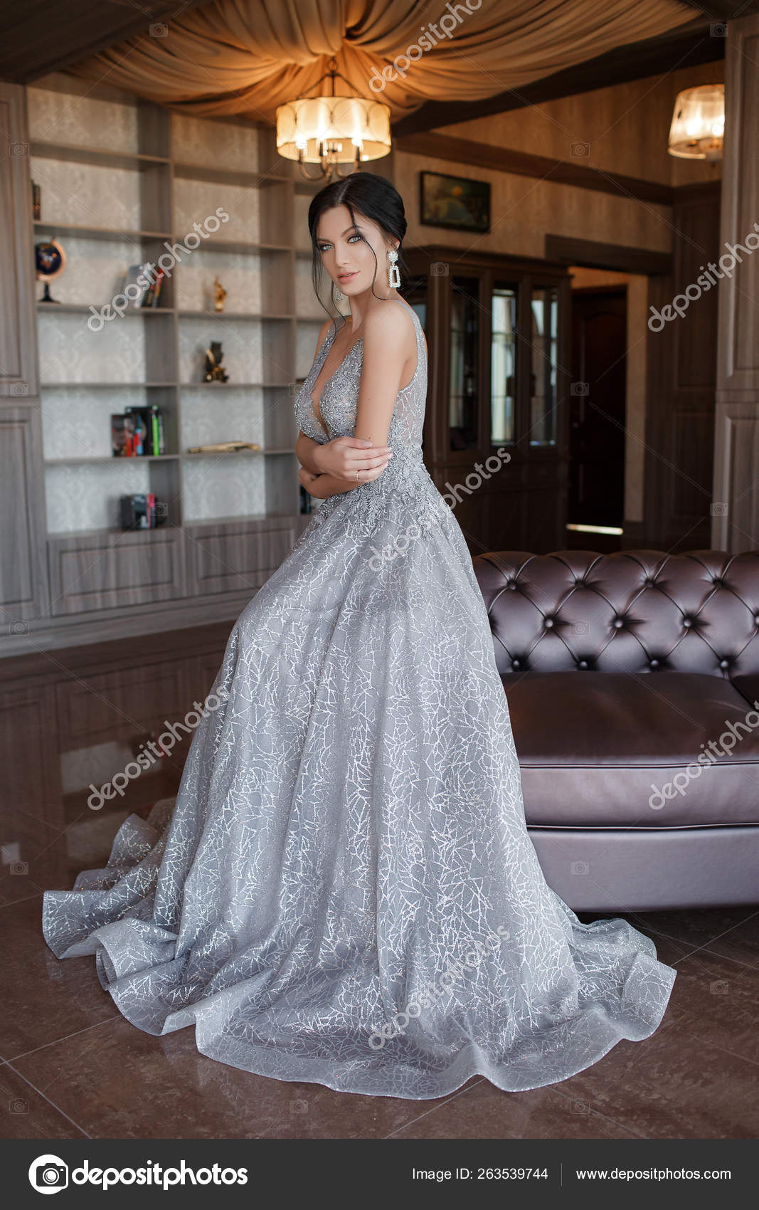 Beautiful Woman Elegant Evening Dress Brunette Girl Long Healthy Shiny Stock Photo by ©golyak 263539744 Beautiful Woman Elegant Evening Dress Brunette Girl Long Healthy Shiny Stock Photo by ©golyak 263539744