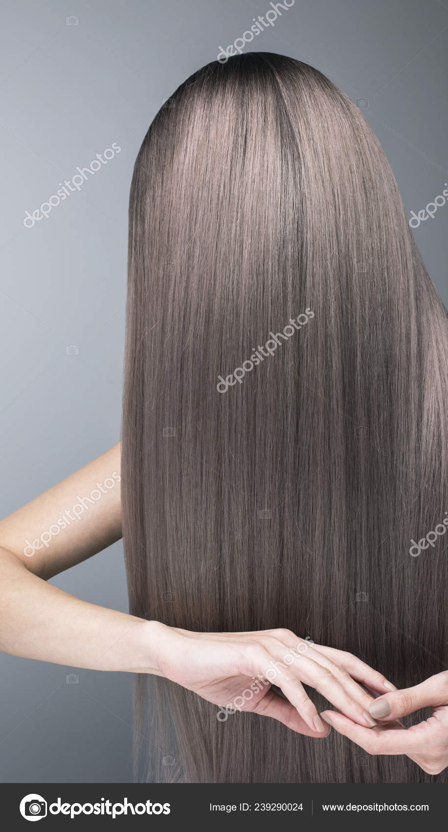 Pattern Deep Purple Hair Color Strong Shiny Hair Salon