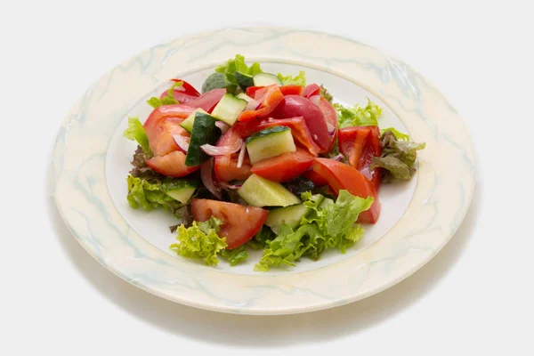 Segundo Pratos Saladas Bebidas Antes Servir Aos Visitantes Comida Prato — Fotografia de Stock