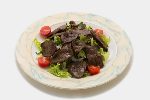 Deuxième Plats Salades Boissons Avant Servir Aux Visiteurs Nourriture Dans Images De Stock Libres De Droits