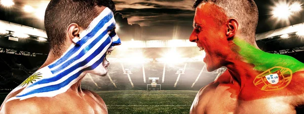 Futbol fan onların takım zafer için tezahürat