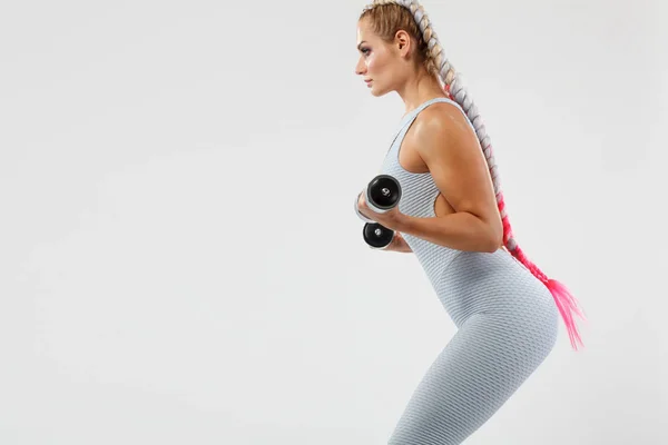 Esportiva Bela Mulher Exercitando Para Ficar Forma — Fotografia de Stock