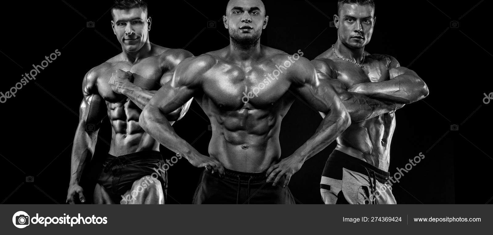 Bodybuilding competitions on the Man sportsmen bodybuilder