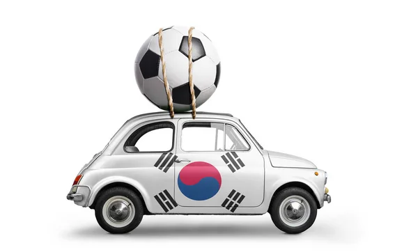 Korea voetbal auto — Stockfoto