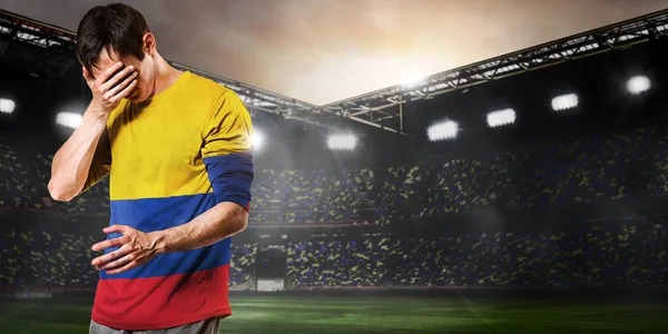 Sad Colombia player — Stock Photo, Image