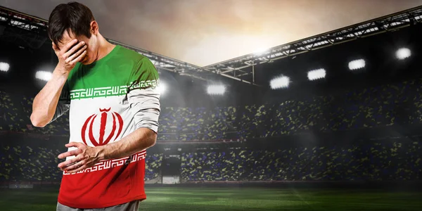 Triste giocatore Iran — Foto Stock