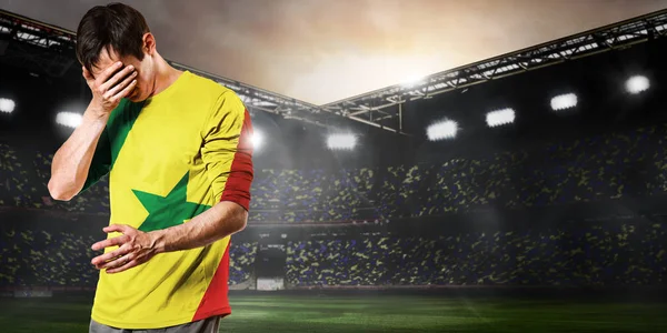 Triste giocatore del Senegal — Foto Stock
