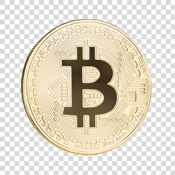 Bitcoin ze ścieżką przycinającą — Zdjęcie stockowe
