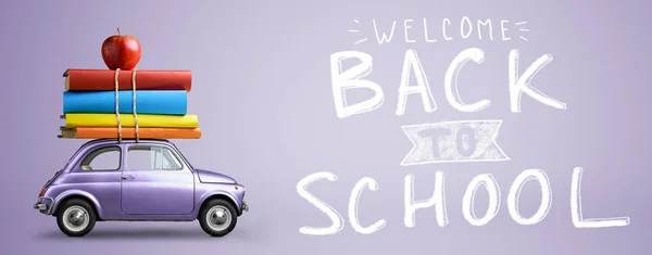 Back to school car. — Stock Photo, Image