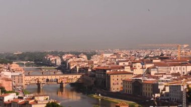 Floransa manzarası yaz gün batımı görünümü