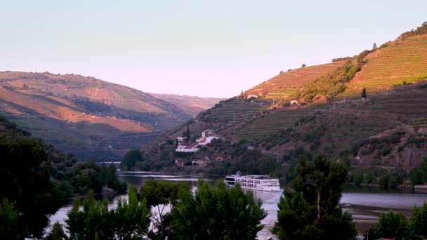 Folyó Douro valley, Portugália — Stock videók