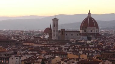 Floransa manzarası yaz gün batımı görünümü