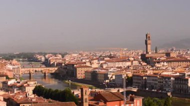 Floransa manzarası yaz gün batımı görünümü