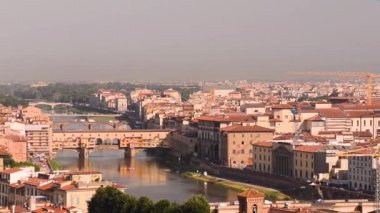 Floransa manzarası yaz gün batımı görünümü