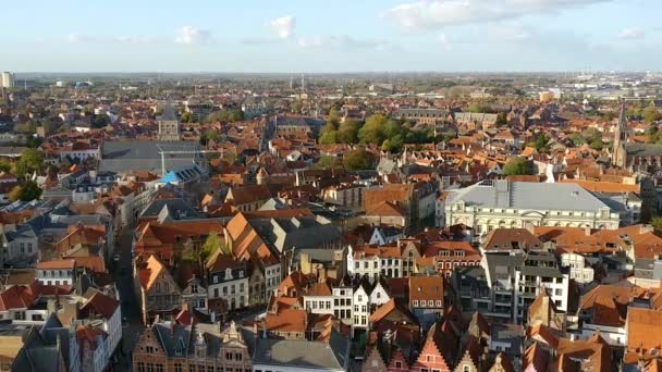 Brügge city view — Stockvideo