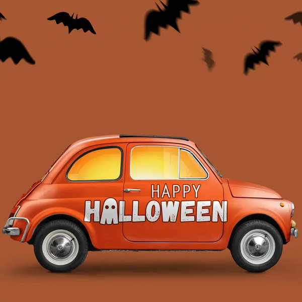 Happy Halloween auto — Stockfoto