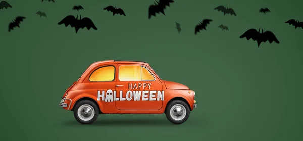 Happy Halloween auto — Stockfoto