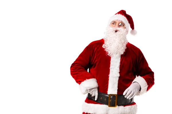 Babbo Natale su sfondo bianco — Foto Stock