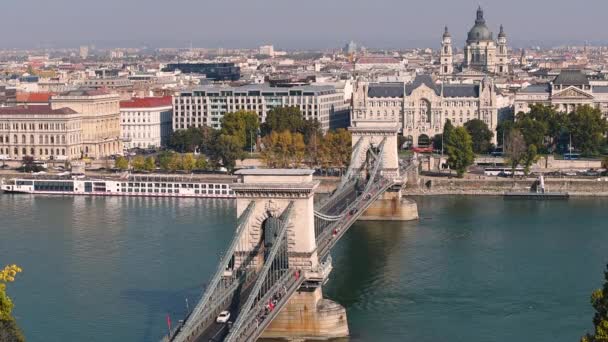 Budapest Vista de la ciudad — Vídeos de Stock