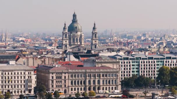 Budapest Vista de la ciudad — Vídeo de stock