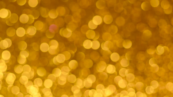 Yellow Christmas or New Year background — Stock Video