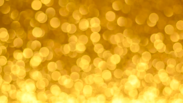 Yellow Christmas or New Year background — Stock Video