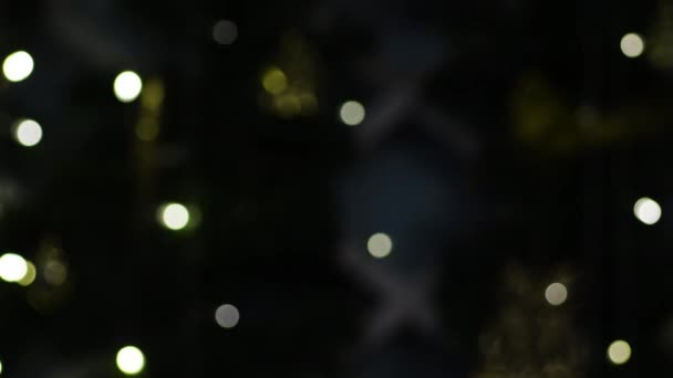 Різдвяні або новорічні святкові вогні — стокове відео