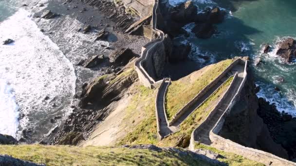 San Juan de Gaztelugatxe — Stok video