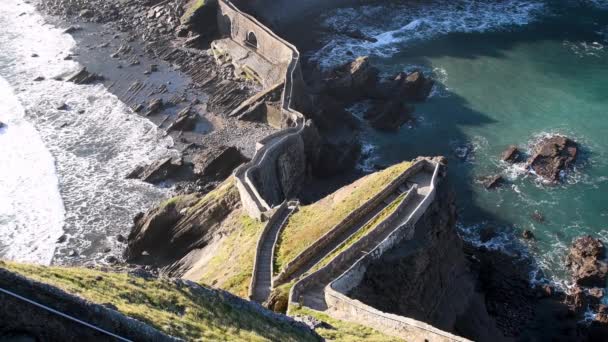 San Juan de gaztelugatxe — Stockvideo