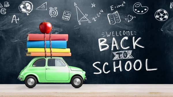 Back to school car — Stock Photo, Image