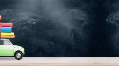 Okul arabası animasyonuna geri dön