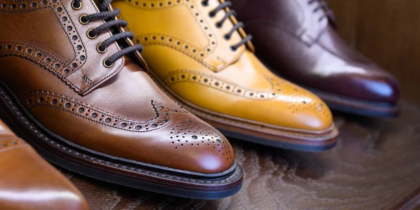 Men footwear boutique store — Stock Photo, Image