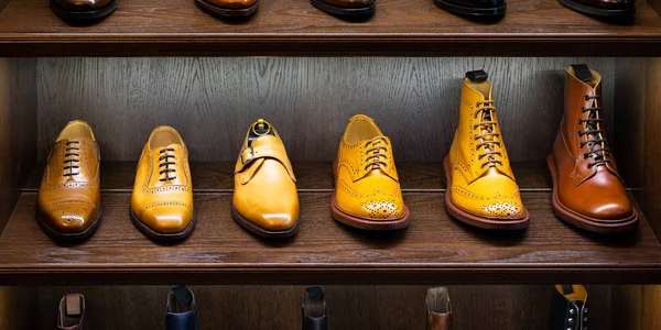 Men footwear boutique store — Stock Photo, Image