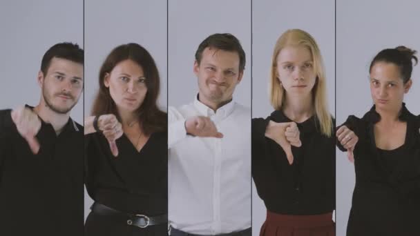 Business team porträtt — Stockvideo