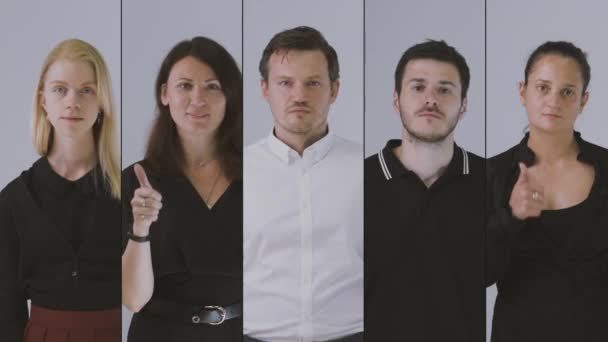 Business team portrait — Stock Video