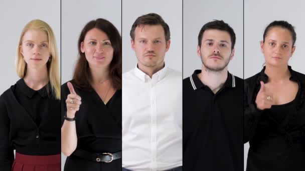 Business team porträtt — Stockvideo