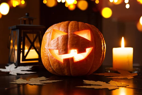 Halloween pumpor eller Jack OLantern — Stockfoto