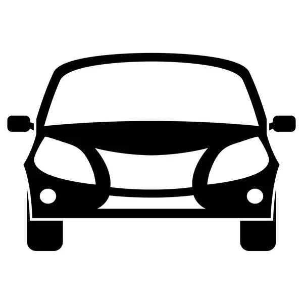 Het pictogram van de auto. Vooraanzicht — Stockvector