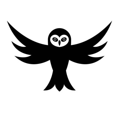 Baykuş açık kanatlı