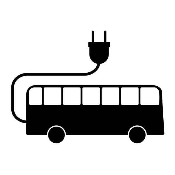 Panneau de bus électrique — Image vectorielle