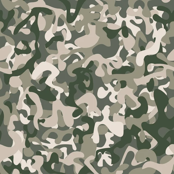 Camuflaje caqui sin costuras — Vector de stock