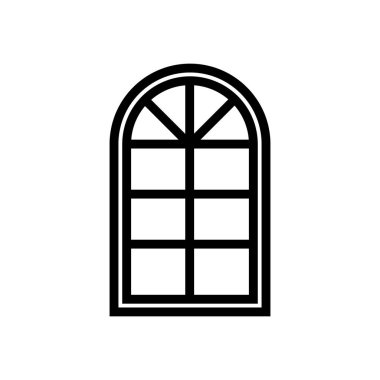 Yarım silindirik pencere simgesi