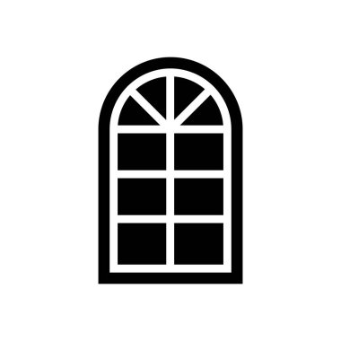 Yarım silindirik pencere simgesi