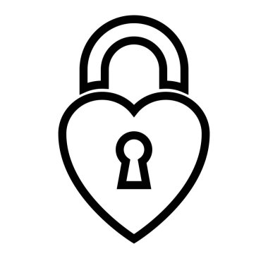 kalp şeklinde asma kilit