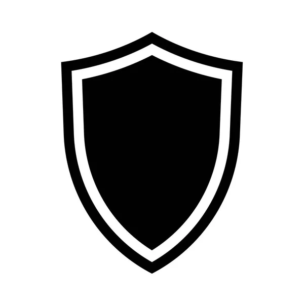 Ikona štítu izolovaná na bílém pozadí — Stockový vektor