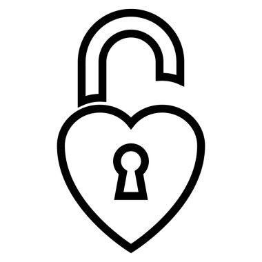 kalp şeklinde asma kilit